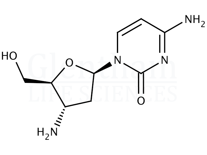 3''-Amino-2'',3''-dideoxycytidine Structure