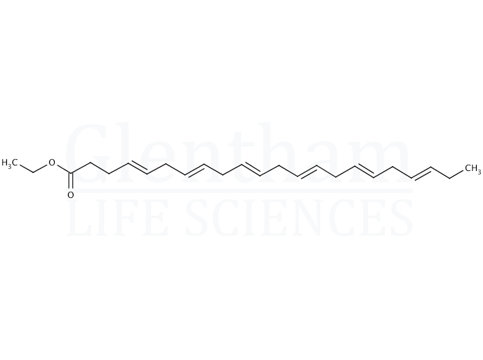 Structure for  cis-4,7,10,13,16,19-Docosahexaenoic acid ethyl ester  (84494-72-4)
