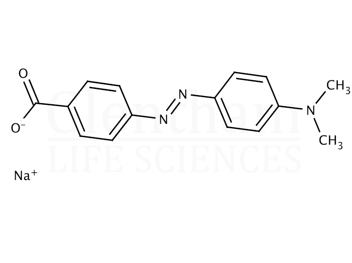 p-(p-Dimethylaminophenylazo)benzoic acid sodium salt Structure