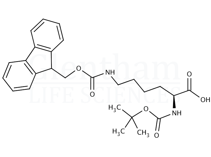 Structure for Boc-Lys(Fmoc)-OH