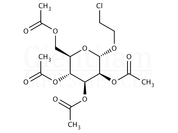 2-Chloroethyl-2,3,4,6-tetra-O-acetyl-a-D-mannopyranoside Structure