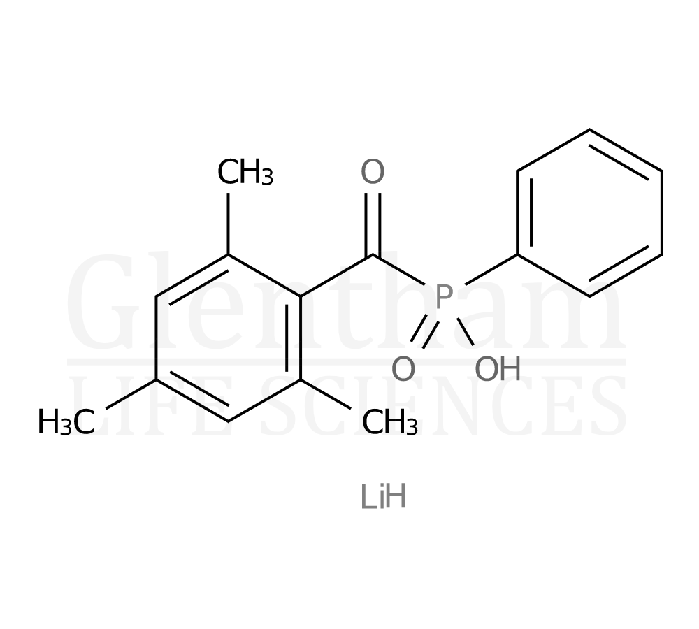 Lithium phenyl-2,4,6-trimethylbenzoylphosphinate Structure