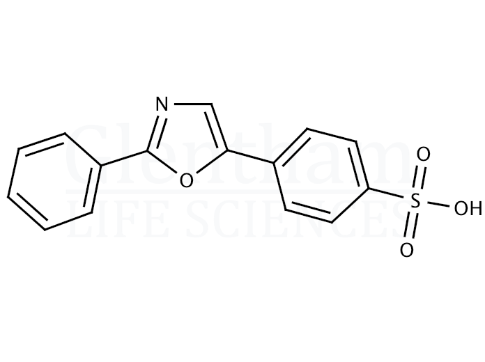 Structure for 4-(2-Phenyl-5-oxazolyl)benzenesulfonic acid 