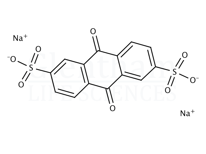 9,10-Anthraquinone-2,6-disulfonic acid disodium salt Structure