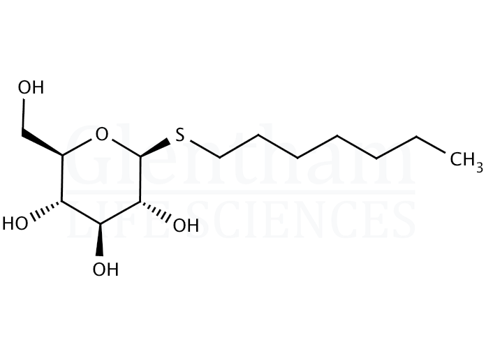 Structure for Heptyl beta-D-thioglucopyranoside