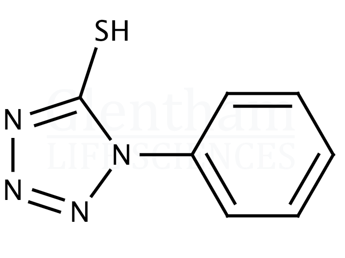 Structure for 5-Mercapto-1-phenyltetrazole