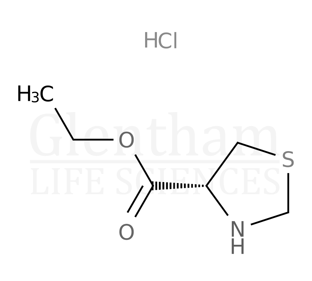 Ethyl L-thiazolidine-4-carboxylate hydrochloride Structure