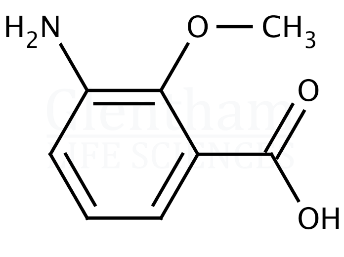 Structure for 3-Amino-2-methoxybenzoic acid  (861306-04-9)