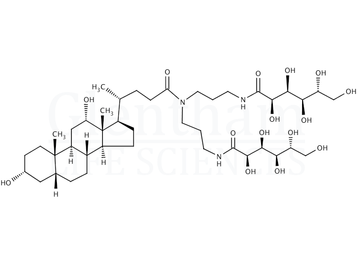 N,N-Bis[3-(D-gluconamido)propyl]deoxycholamide Structure