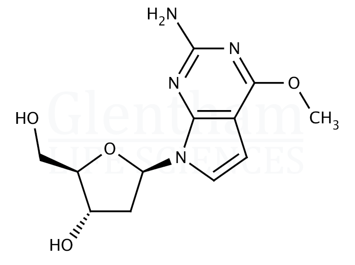 7-Deaza-2''-deoxy-6-methoxyguanosine Structure