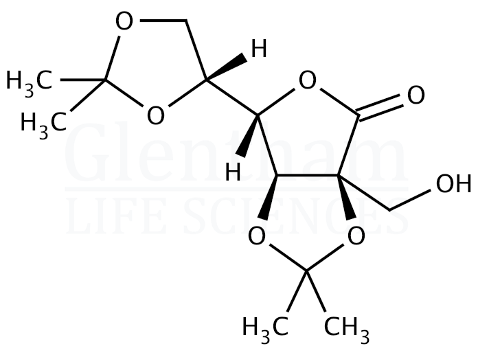 2C-Hydroxymethyl-2,3:5,6-di-O-isopropylidene-D-talono-1,4-lactone Structure