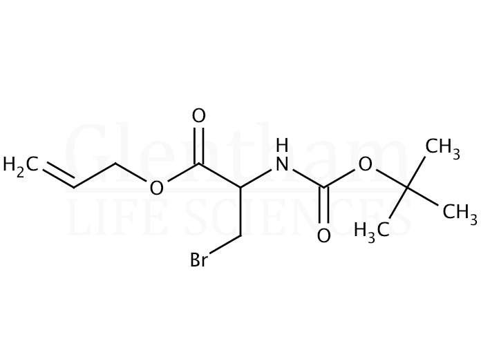 L-N-t-Boc-2-bromomethyl glycine allyl ester Structure