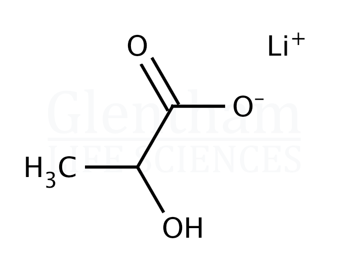 Structure for DL-Lactic acid lithium salt