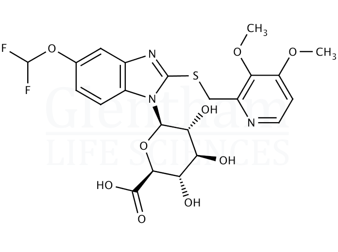 Pantoprazole sulfide-b-D-glucuronide Structure