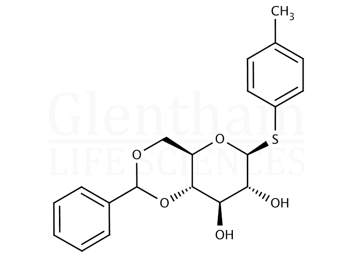Structure for 4-Methylphenyl 4,6-O-benzylidene-b-D-thioglucopyranoside