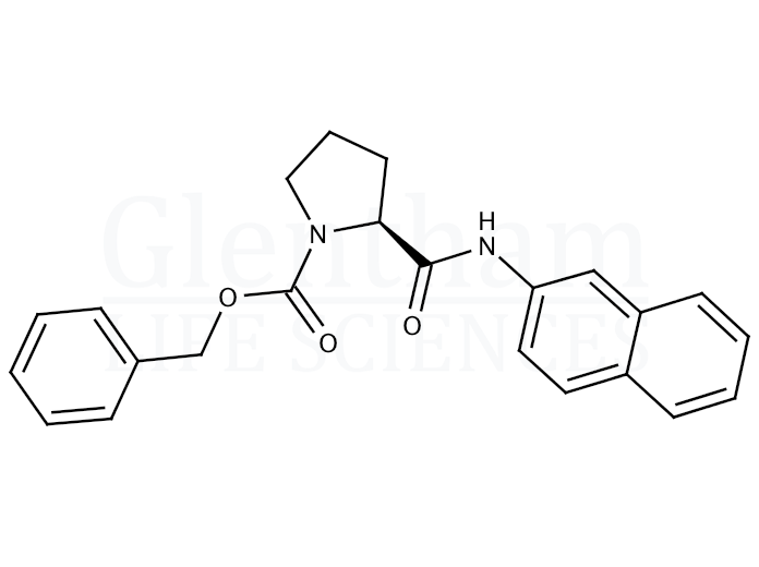 Z-L-proline beta-naphthylamide Structure