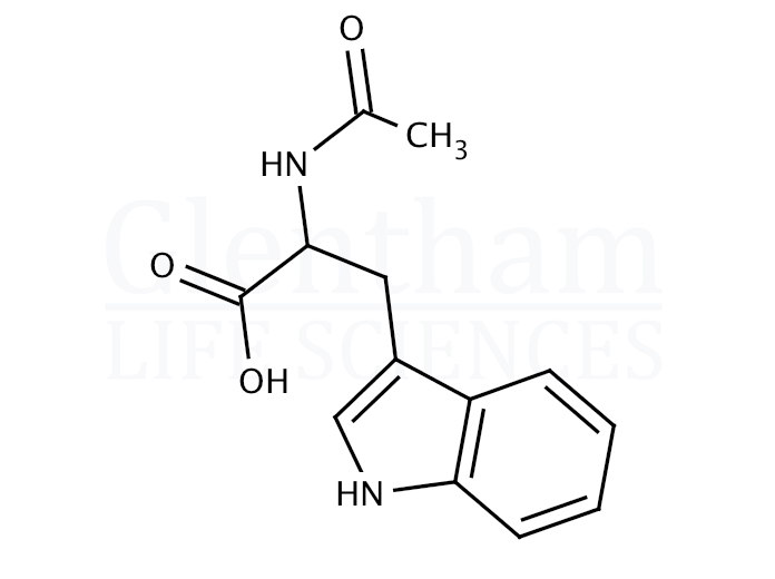 Structure for N-Acetyl-DL-tryptophan, Ph. Eur. grade