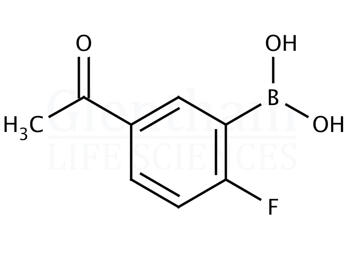 Structure for 5-Acetyl-2-fluorophenylboronic acid