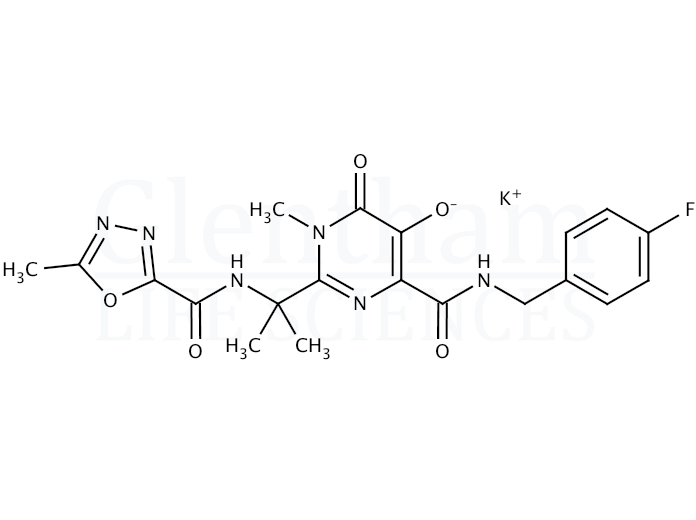 Structure for Raltegravir potassium salt