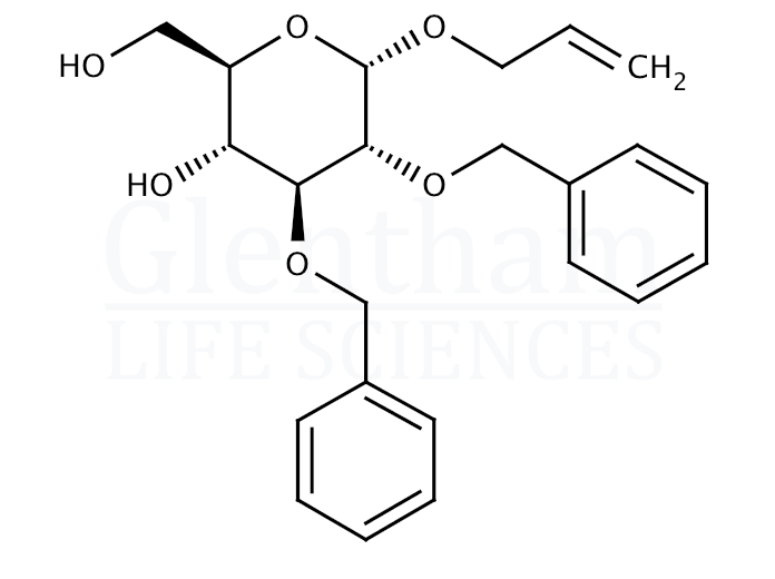 Structure for Allyl 2,3-di-O-benzyl-a-D-glucopyranoside (87326-32-7)