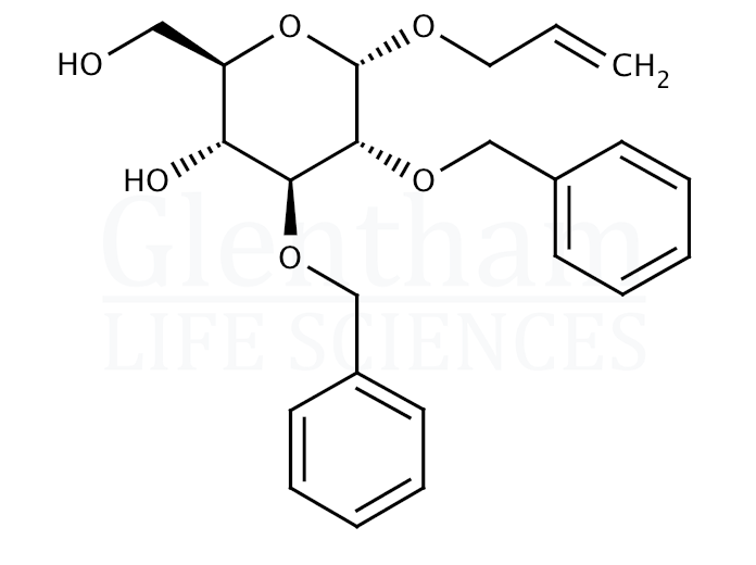 Structure for  Allyl 2,3-di-O-benzyl-a-D-glucopyranoside  (87326-32-7)