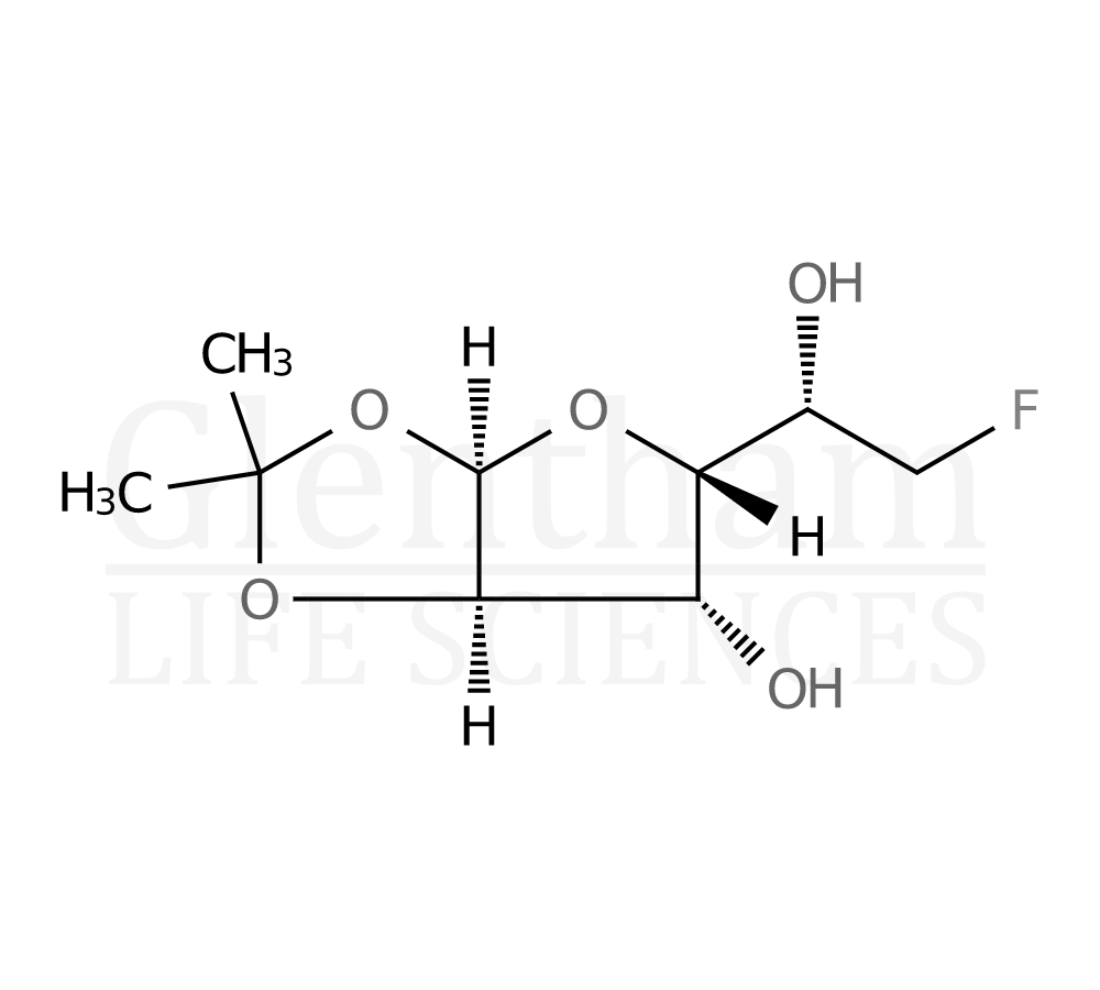 6-Deoxy-6-fluoro-1,2-O-isopropylidene-a-D-glucofuranose Structure