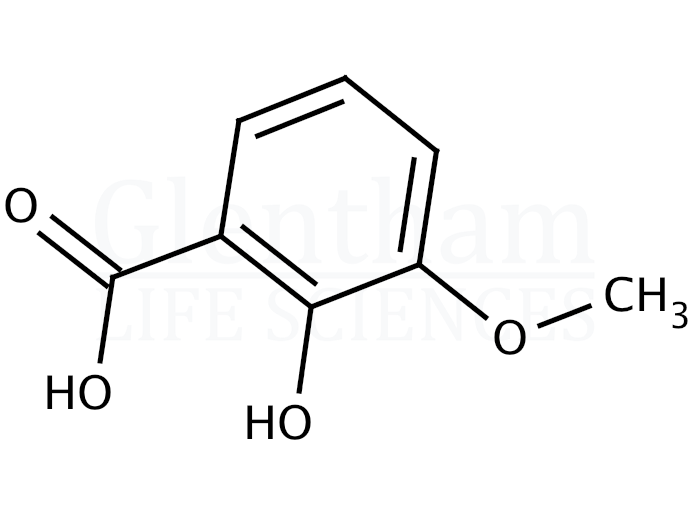Structure for 3-Methoxysalicylic acid (2-Hydroxy-3-methoxybenzoic acid)