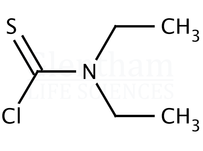 Diethylthiocarbamoyl chloride Structure