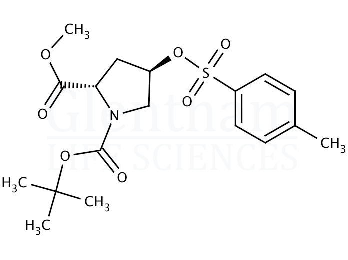 Structure for N-Boc-trans-4-(p-tosyloxy)-L-proline methyl ester   