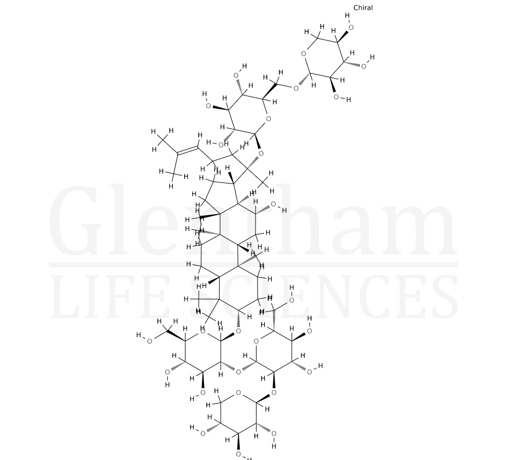Structure for Notoginsenoside Fc (88122-52-5)