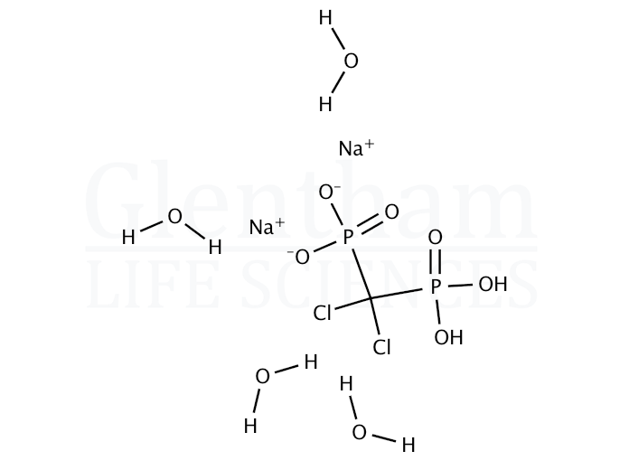 Clodronate disodium salt hydrate Structure