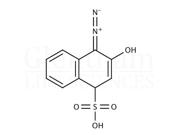 1-Diazo-2-naphthol-4-sulfonic acid Structure