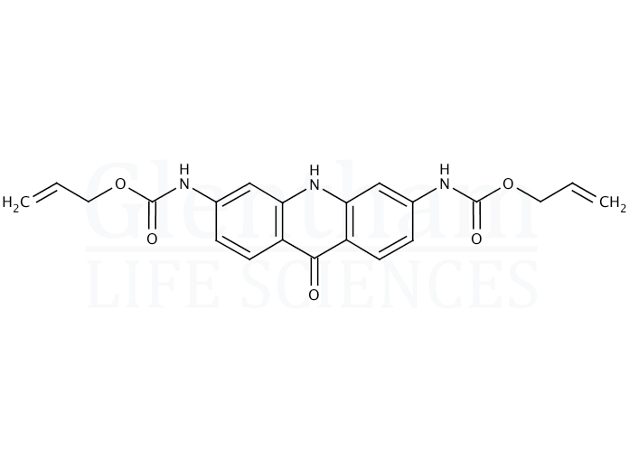 2,7-Bis(alloxycarbonylamino)-9(10H)acridine Structure