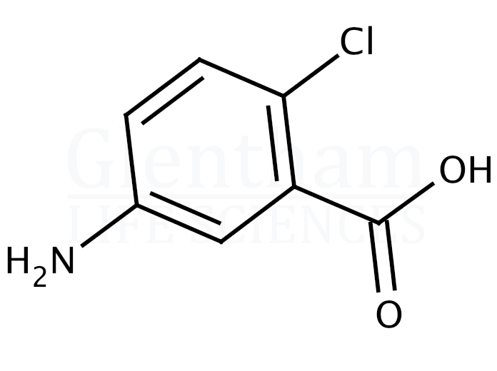Structure for  5-Amino-2-chlorobenzoic acid   (89-54-3)