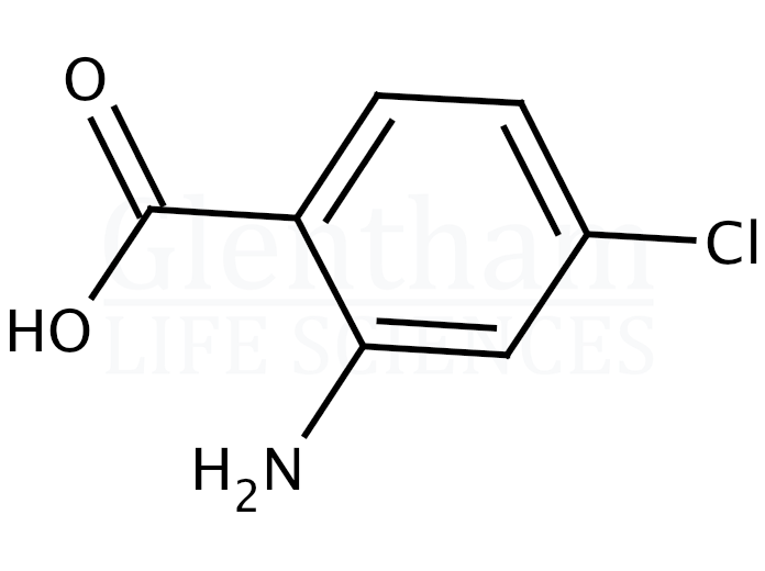 Structure for 2-Amino-4-chlorobenzoic acid  (89-77-0)