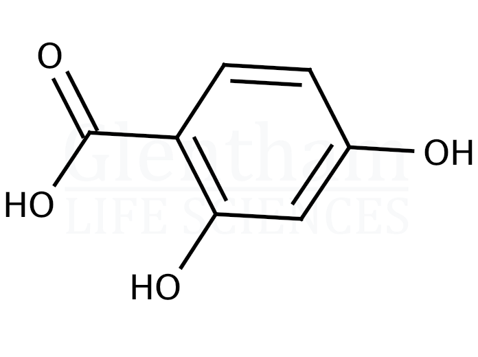 Structure for 2,4-Dihydroxybenzoic acid (89-86-1)