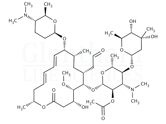 Structure for 2''-O-Acetylspiramycin I