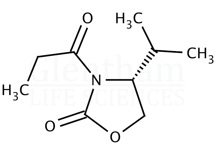 (R)-(-)-4-Isopropyl-3-propionyl-2-oxazolidinone Structure