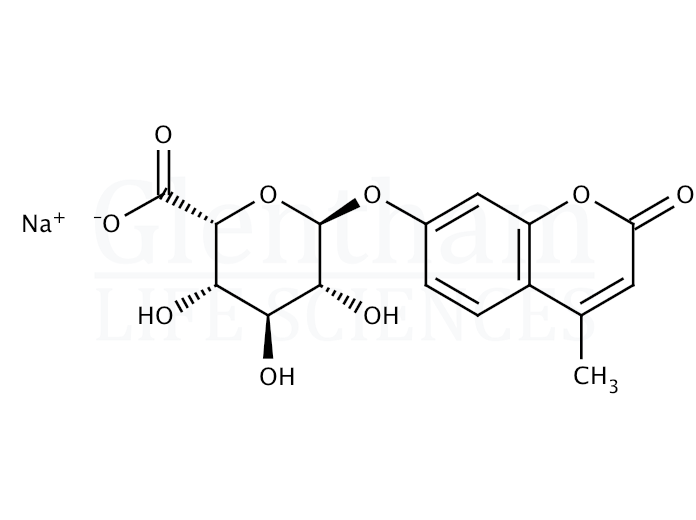 4-Methylumbelliferyl a-L-idopyranosiduronic acid sodium salt Structure
