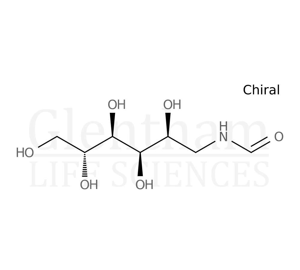 Structure for N-Formyl-1-amino-1-deoxy-D-glucitol