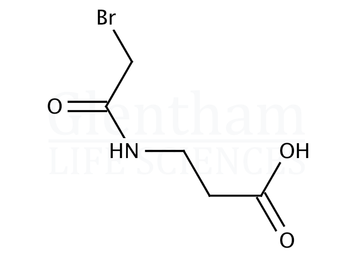 N-Bromoacetyl-β-alanine Structure