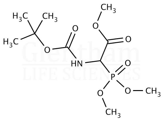 (±)-Boc-α-phosphonoglycine trimethyl ester Structure