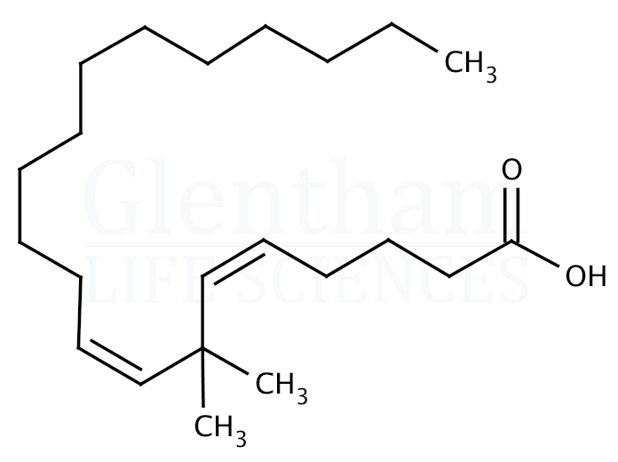 7,7-Dimethyl-(5Z,8Z)-eicosadienoic acid Structure