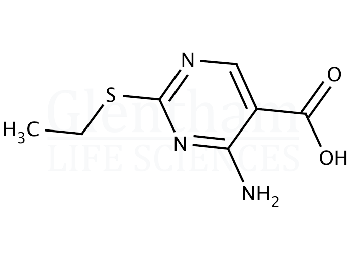 4-Amino-5-carboxy-2-ethylmercaptopyrimidine Structure