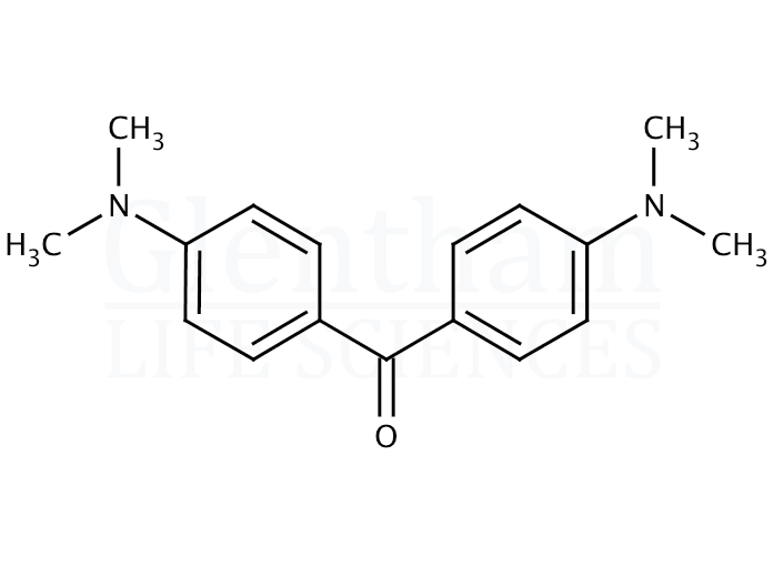 Structure for 4,4''-Bis(dimethylamino)benzophenone (Michler''s ketone)