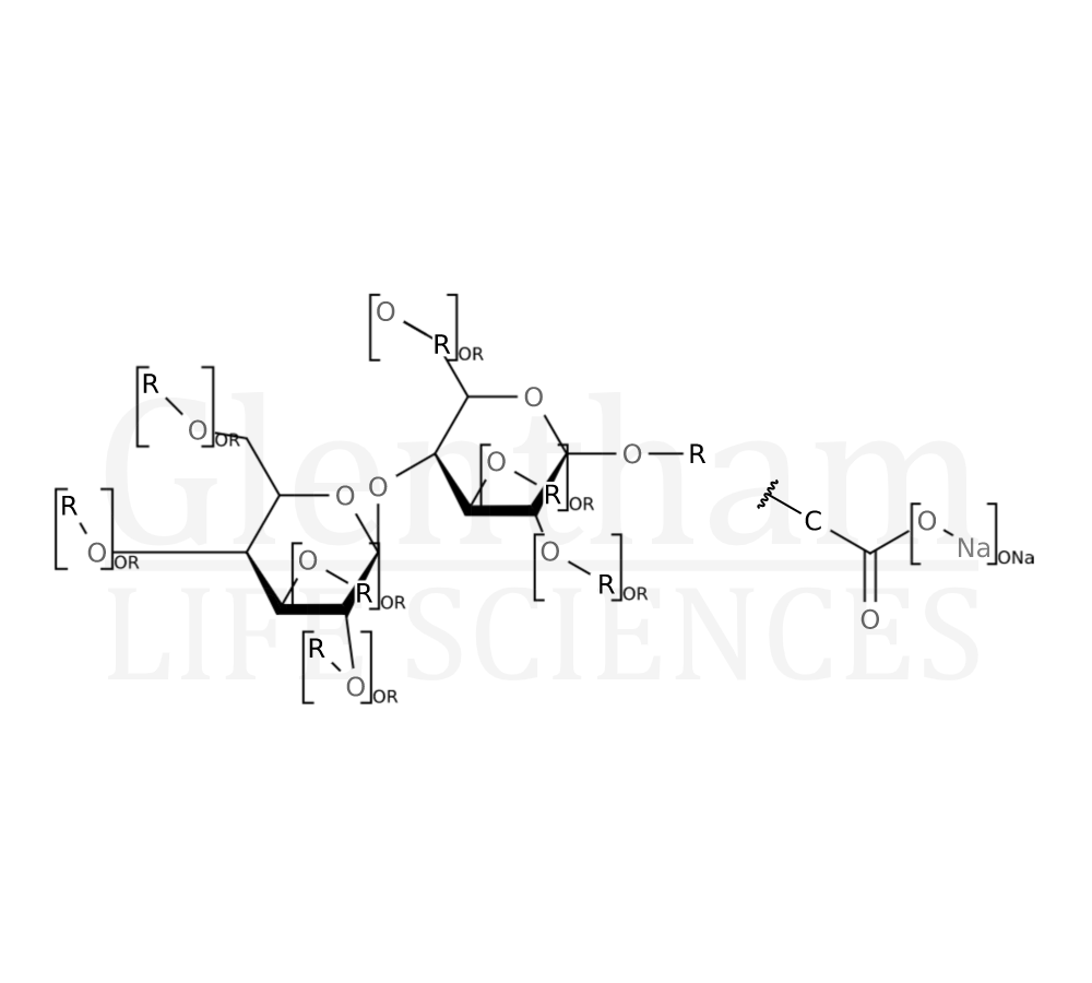 Structure for Carboxymethylcellulose sodium salt, low viscosity