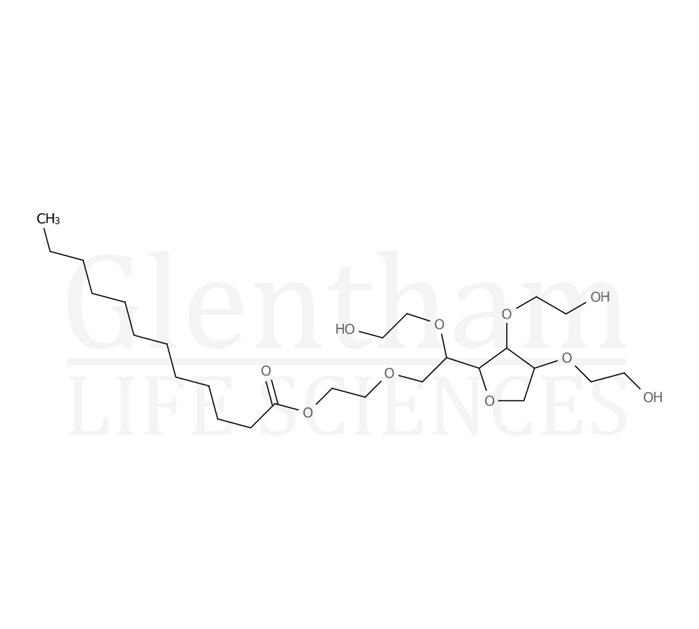 Structure for Tween 20, BP, Ph. Eur., USP/NF grade