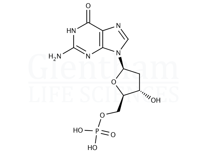 2''-Deoxyguanosine-5''-monophosphate free acid Structure