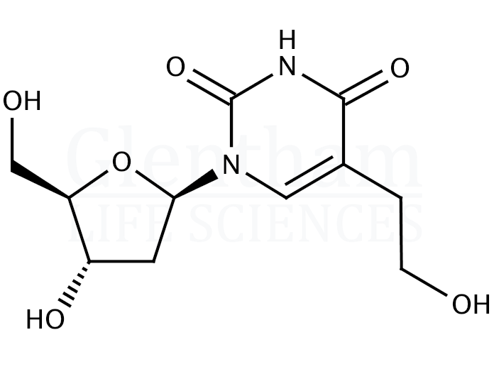Structure for 5-(2-Hydroxyethyl)-2''-deoxyuridine