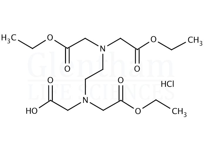 Ethylenediaminetetraacetic acid triethyl ester hydrochloride Structure